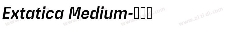 Extatica Medium字体转换